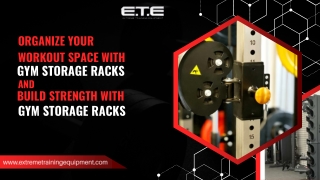Organize Your Workout Space with gym storage racks and Build Strength with rubber hex dumbbells