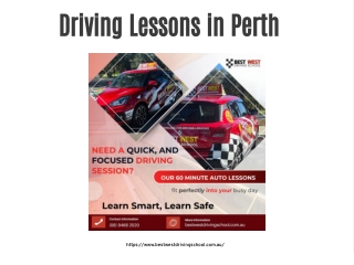 Driving Class Lessons in Perth
