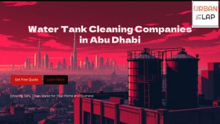 Certified Water Tank Cleaning Pros in Abu Dhabi