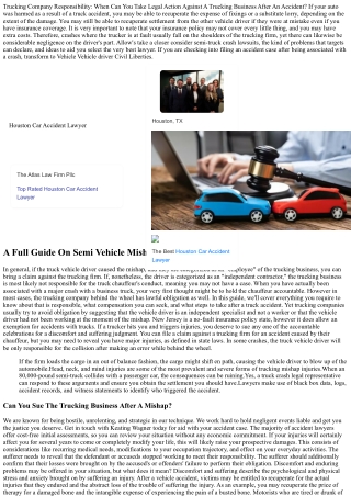 Can You Sue The Trucking Business After An Accident?