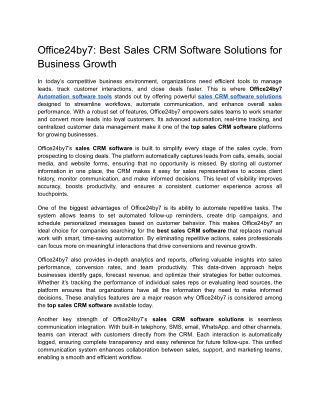 Office24by7  Best Sales CRM Software Solutions for Business Growth.docx  Google Docs