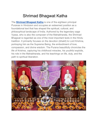 Shrimad Bhagwat Katha