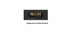 Reddy Anna Online Book ID