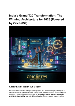 India’s Grand T20 Transformation_ The Winning Architecture for 2025 (Powered by Cricbet99)