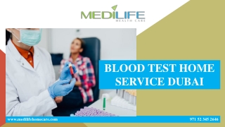 BLOOD TEST HOME SERVICE DUBAI