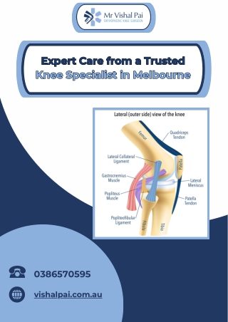 Expert Care from a Trusted Knee Specialist in Melbourne