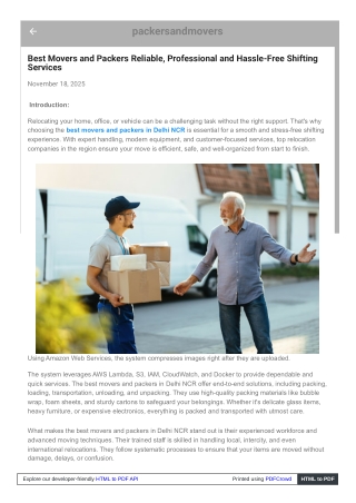 Best Packers and Movers in Delhi NCR: Trusted Shifting Partner