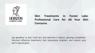 Skin Treatments in Forest Lake: Professional Care for All Your Skin Concerns