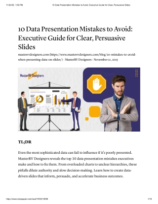 10 Data Presentation Mistakes to Avoid_ Executive Guide for Clear, Persuasive Slides