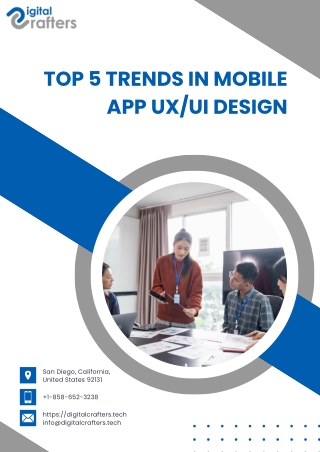 Top 5 Trends in Mobile App UXUI Design for 2025