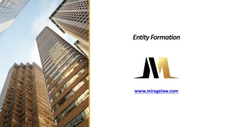 Entity Formation - www.miragelaw.com