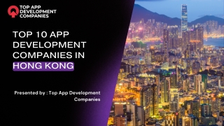 Top 10 App Development Companies in Hong Kong