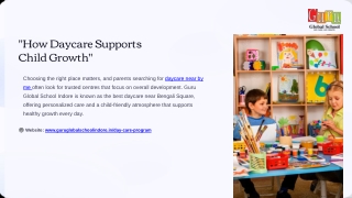 Guru Global School Indore – Premium Learning & Best Daycare Near Bengali Square