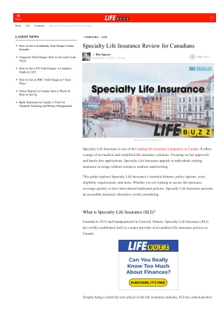 LifeBuzz Expertise: Specialty Life Insurance Review - Accidental Death Insurance