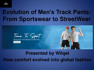 Evolution of Men’s Track Pants From Sportswear to StreetWear