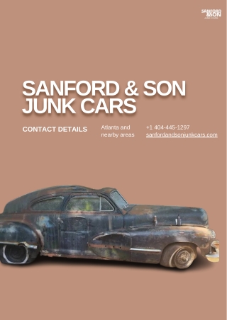 Turn Your Junk Car into Instant Cash with Sanford and Son Junk Cars