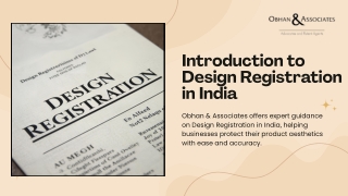Comprehensive Guide to Design Registration in India | Trusted by Obhan & Associa