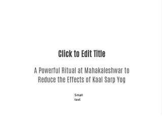 Kaal Sarp Dosh Puja in Ujjain