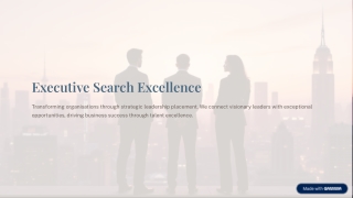 Top Executive Search Solutions for Finding High-Level Talent