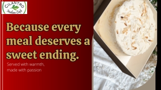 Because every meal deserves a sweet ending.