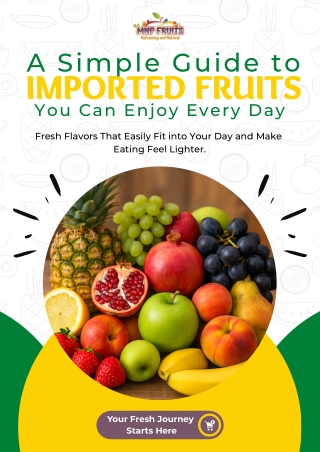 Imported Fruits in Pune With Natural Flavour and Freshness