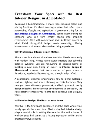 Interior Design in Ahmedabad Modern Hall & Home Styling