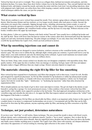 Lip Smoothing Injections: Erasing Vertical Lip Lines Safely