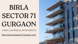 Birla Sector 71 Gurgaon | A New Era of Luxury Living