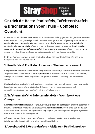 Tafeltennistafel