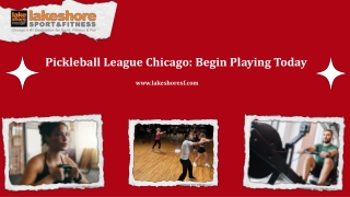 Pickleball League Chicago Begin Playing Today