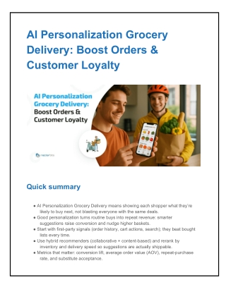 AI Personalization Grocery Delivery_ Boost Orders & Customer Loyalty.