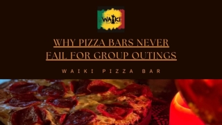 Why choose a pizzeria for your group dinning in Paracas