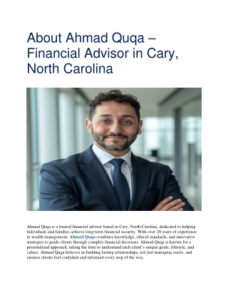 ahamad quqa Biography