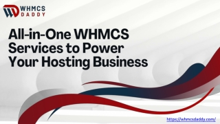 All-in-One WHMCS Services to Power Your Hosting Business