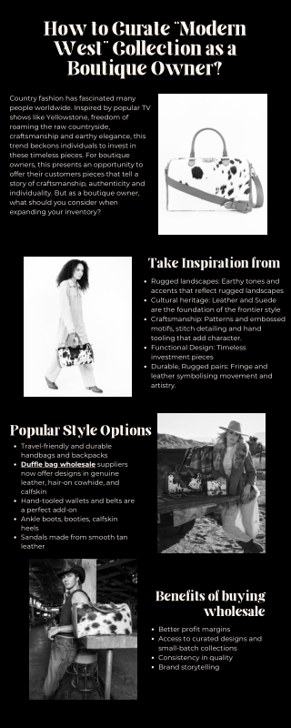 How to Curate “Modern West” Collection as a Boutique Owner?