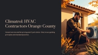 Climatrol: HVAC Contractors Orange County