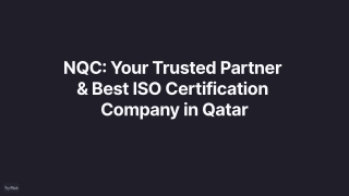 Best ISO Certification Company in Qatar | Experts in ISO Standards & Compliance