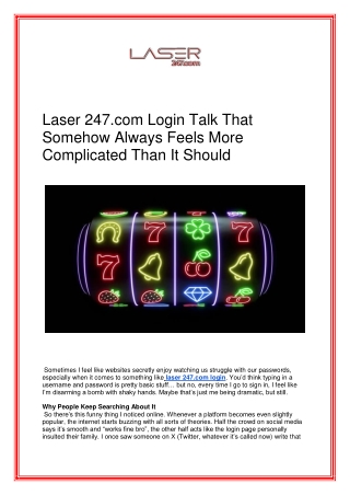Laser247.com Login – Easy Access on Laser247 Club