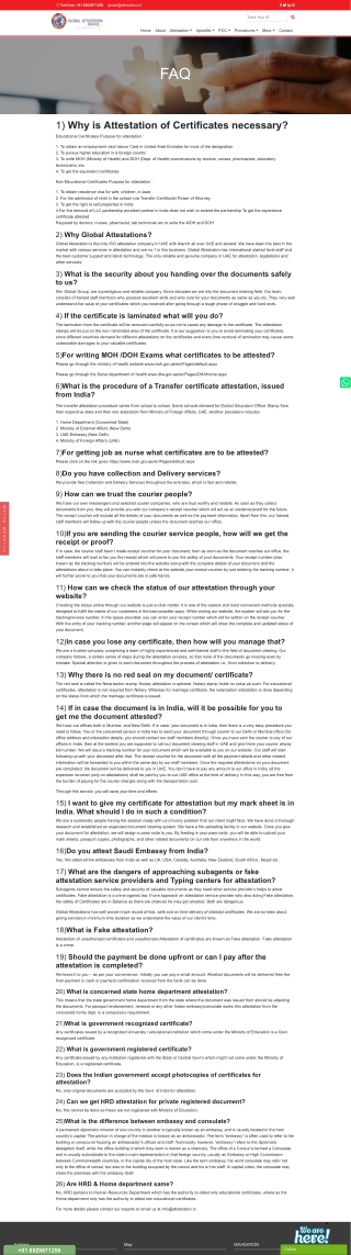 Attestation of Certificates