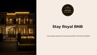 Luxury 2BHK Villa Ground Floor Retreat at Stay Royal BNB