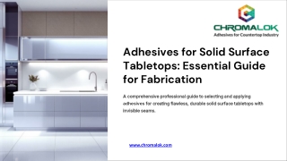 Adhesives for Solid Surface Tabletops Essential Guide for Fabrication