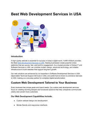 Best Web Development Services in USA