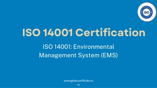ISO 14001 Environmental Management Certification