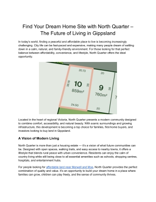 Land Under $200k in Newborough | Affordable Lakeside Living