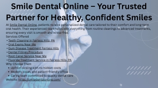 Smile Dental Online – Your Trusted Partner for Healthy, Confident Smiles