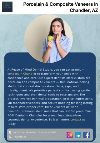Porcelain & Composite Veneers in Chandler, AZ