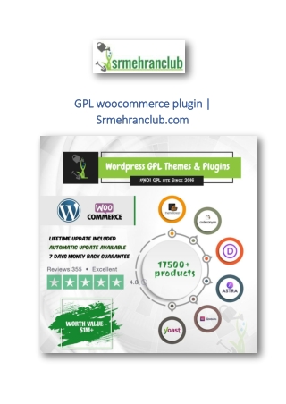 GPL woocommerce plugin | Srmehranclub.com