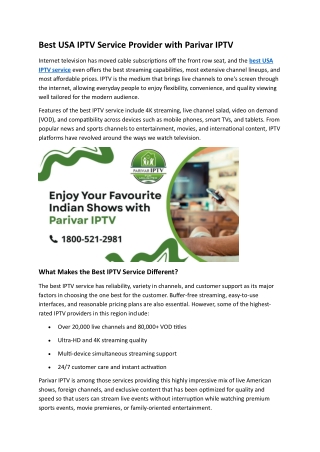 Parivar IPTV – Best Indian Entertainment for Families