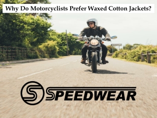 Find Top-Quality Waxed Cotton Jackets at Speedwear Ltd