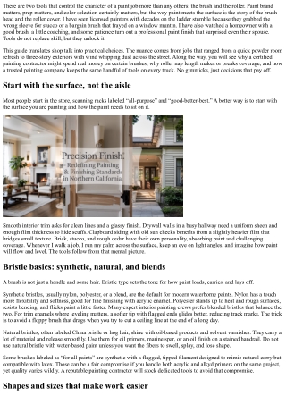 Experienced House Painter Insights: Choosing Brushes and Rollers